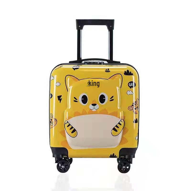 Children's Travel Trolley Suitcase - Universal Wheel, Password Lock, Gift Box