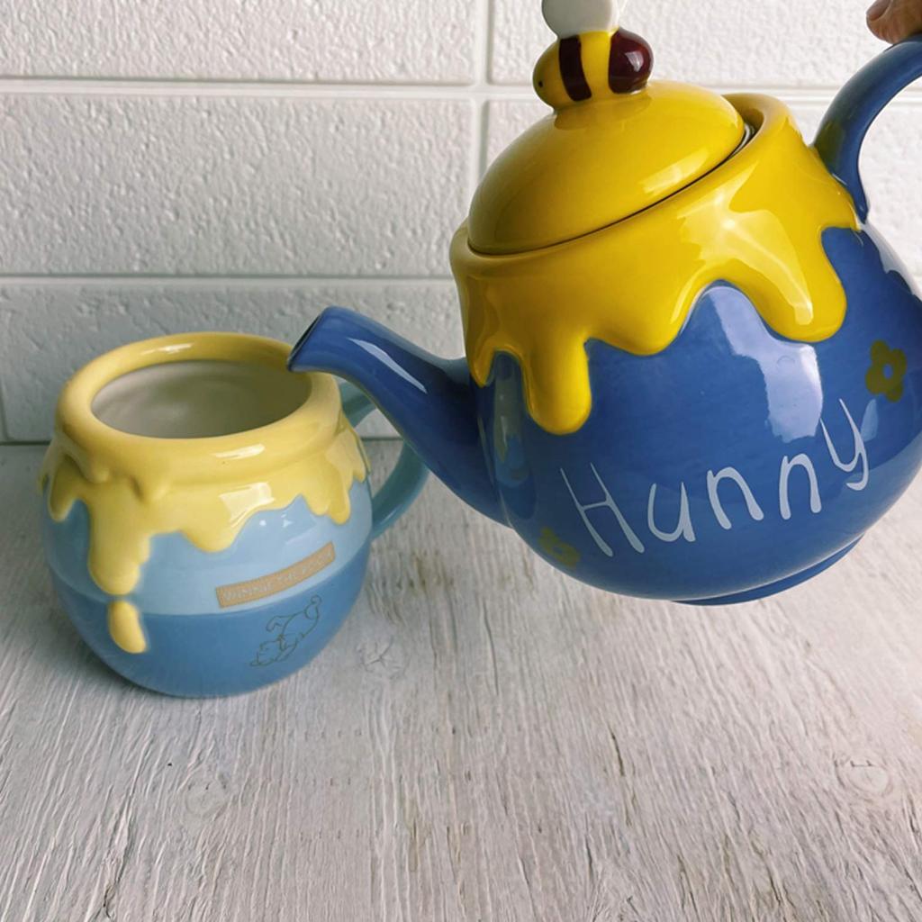 Sun Art Disney Winnie the Pooh Honey Pot Teapot, 590ml, Purple (SAN2945)