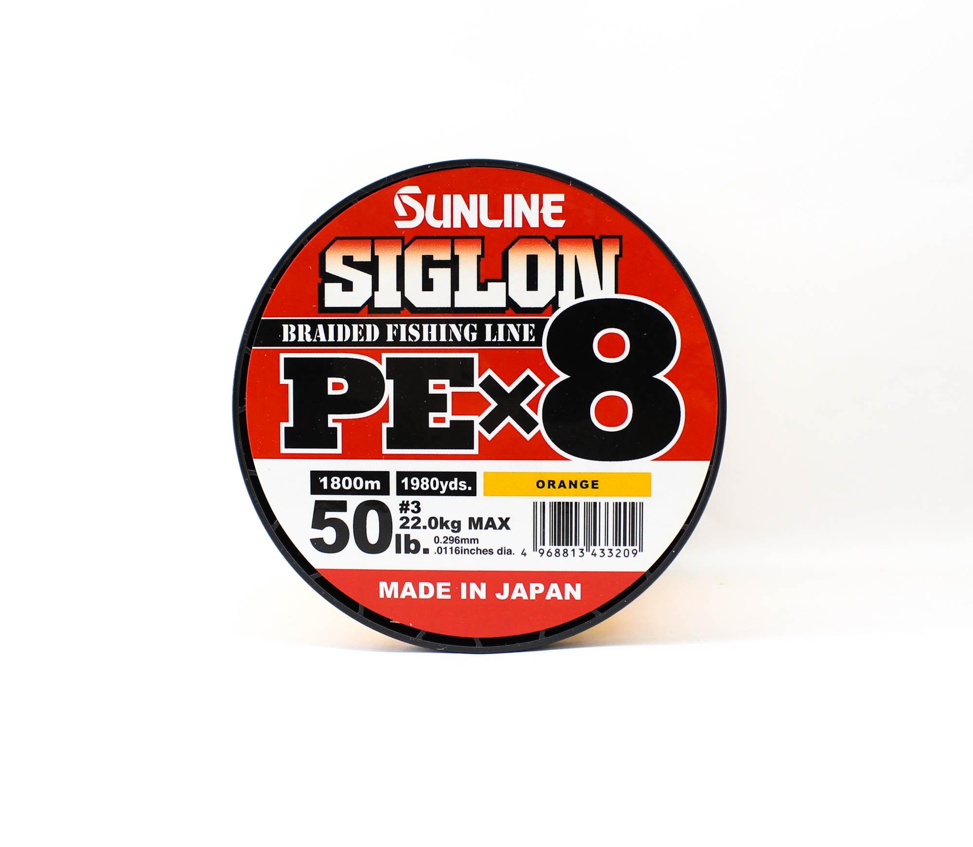 

Sunline P.E Line X8 Siglon 1800M P.E 3 50LB Orange (3209) оранжевый