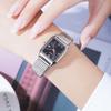 Gedi Minimalist Women's Alloy Watch - Small Square Dial, Retro Roman Numerals, Quartz, Waterproof