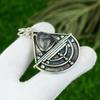 925 Sterling Silver Black Rutile Gemstone Birthday Sister Elegant Boho Pendant