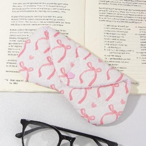 Ins Style Korean Handmade Cloth Love Printing Women's Cloth Glasses Bag Quilted Eyeglasses Pouch Heart Eyewear Storage Case