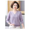 Women's Long-sleeved Pullover Button Thread Casual Fashion Sweater Top
