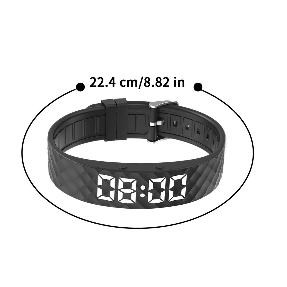 Silent Vibration Alarm Wristband Watch Wearable Silent Timer Vibration Adjustable Alarm Clock Wristband Fitness Tracker
