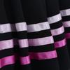 Kids Girls Ballet Dance Skirt Chiffon Elastic Waist Full Circle Ribbons Decorated Skirt Dance Dress for Ballet Stage Performance