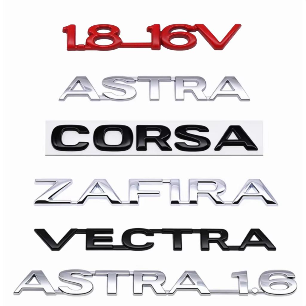 1Pc Metal 3D Sticker Emblem Car Body Fender Side Rear Trunk Bumper Badge Logo Decal Letter Labeling Opel Astra Zafira Corsa Vectra
