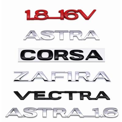1Pc Metal 3D Sticker Emblem Car Body Fender Side Rear Trunk Bumper Badge Logo Decal Letter Labeling Opel Astra Zafira Corsa Vectra