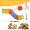 SensaBliss Cat Tunnel, Pet Toy, Long 123cm with Two Holes, Foldable Cat Tunnel, Cat Play Toy, Pet Supplies for Cats, Puppies, Rabbits, and Ferrets,