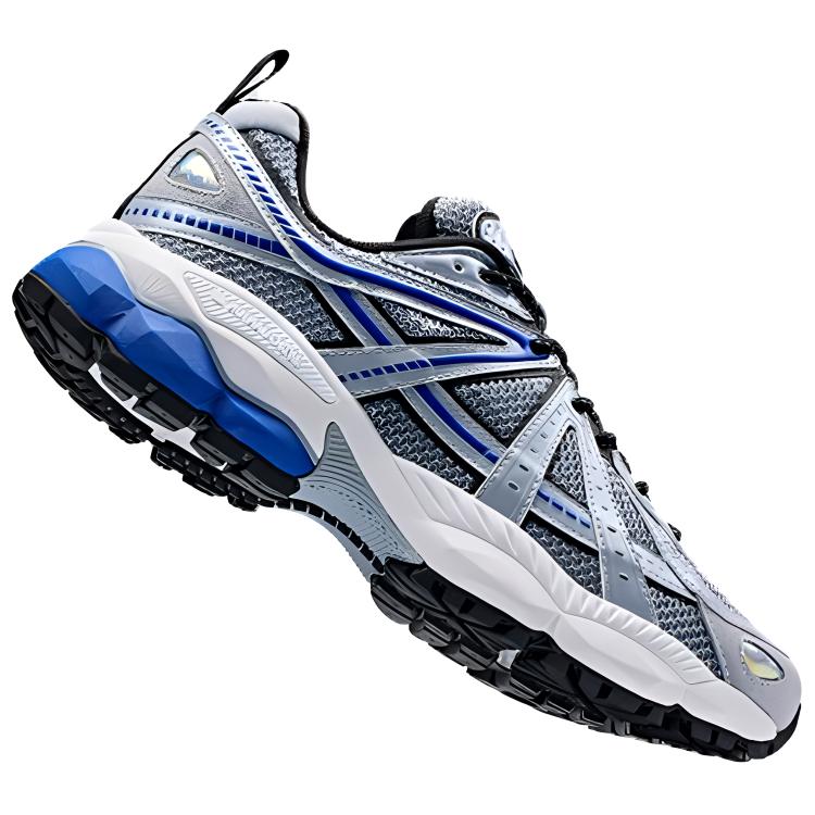 Anta Champion AG-G02 Comfortable Casual Shock Absorbing Wear Resistant Low Top Dad Shoes Men sneaker Silver Blue 112438808A-3