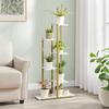 6-shelf flower stand - marble / gold legs