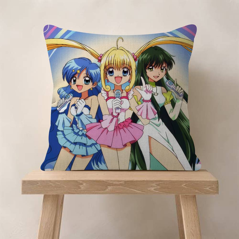 Anime MMermaid Melody Pichi Pichi Pitch  Office Cushion Pillowcase Car Cushion Cover45X45CM Lumbar Pillowcase Sofa Pillowcover