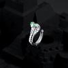 Snake-shaped Green Eye Snake Earrings Niche Design Men's Ear Hoops Fashion Ear Buckle  Daily Wear