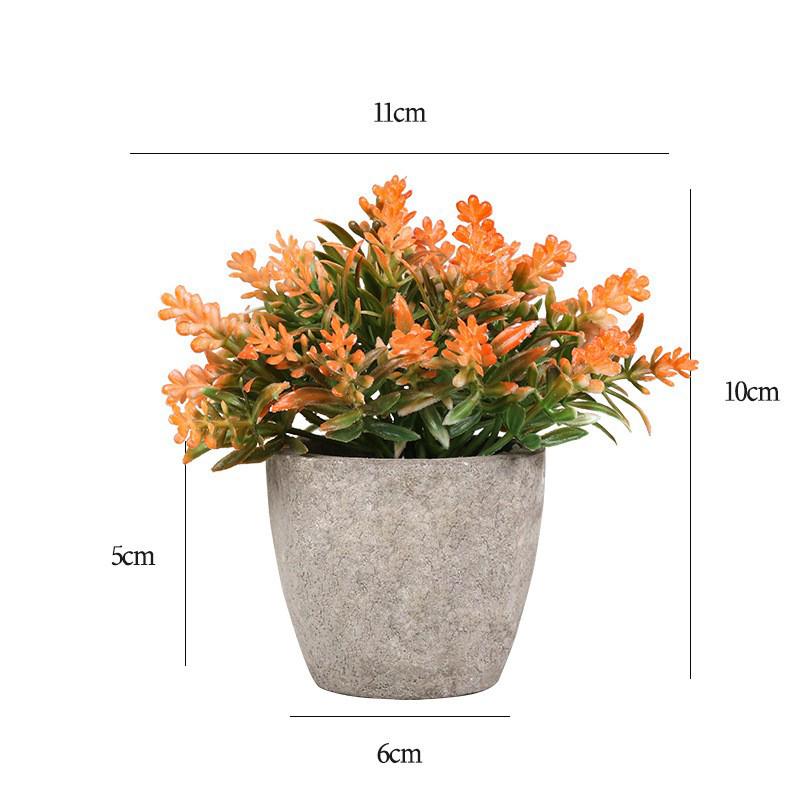 

Мини искусственные растения бонсай мини имитация милый подходит для украшения рабочего стола офиса бонсай подарки оранжевый