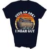 MIRABOZZI Need an Ark I Noah Guy Funny Unisex Shirt Gift Women Men T-Shirt (Navy;M)