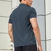 Li Ning Einfarbig Bequem Atmungsaktiv Lässiges Sport-Poloshirt Herren Oberteile Tinten-Grau APLU753-3