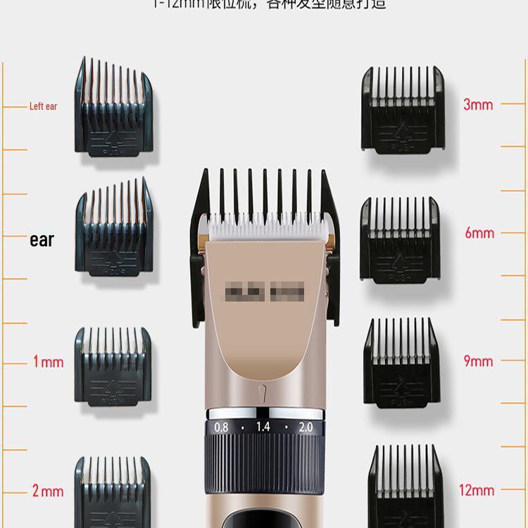 Set Trimmer de Păr Wireless cu Încărcare, Piepteni Ghid și Accesorii Poziționer