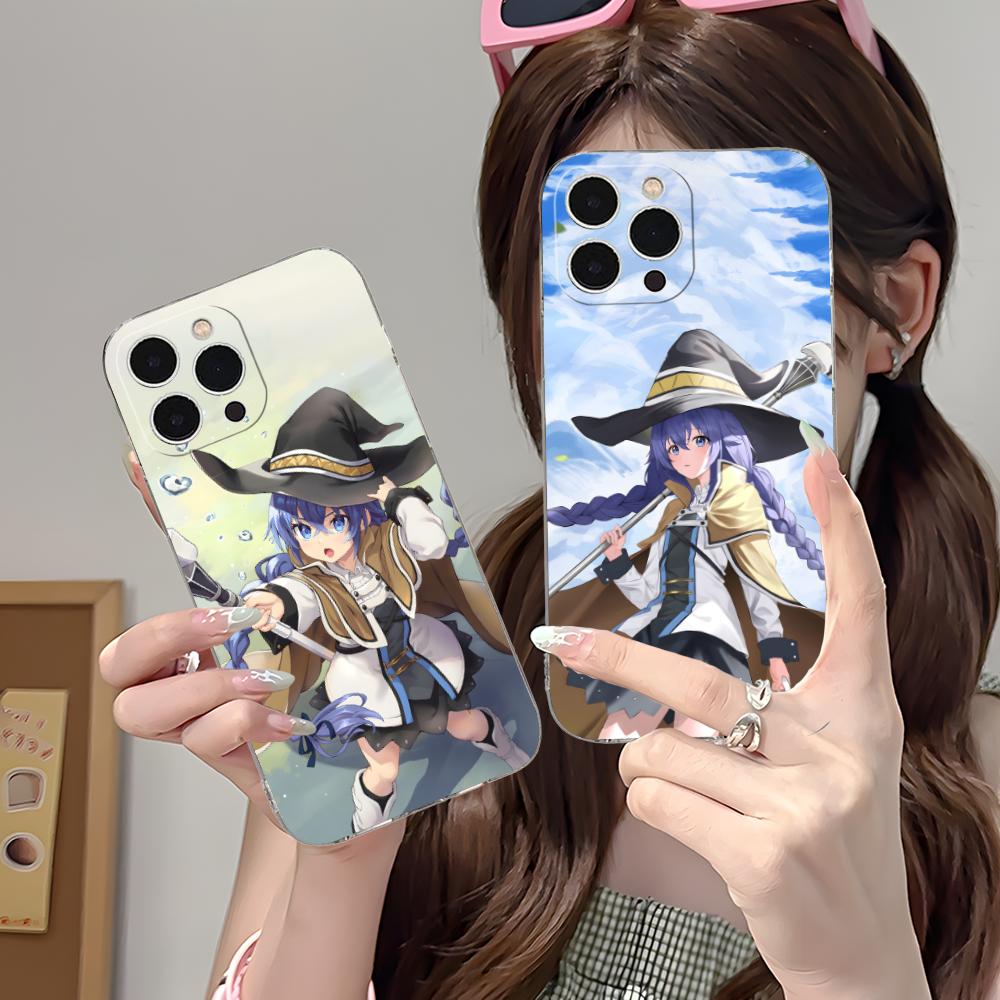 Mushoku Tensei Roxy Mobile Phone Case for iPhone 17 16 15 14 13 12 11 X XR XS Air Pro Max Plus Mini Clear Colorful Cover Luxury