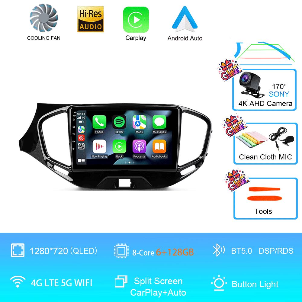 Car Radio Android 14 Carplay Wifi 4G For LADA Vesta Cross Sport 2015 - 2020 Multimedia Video Player Navigation GPS Stereo Auto