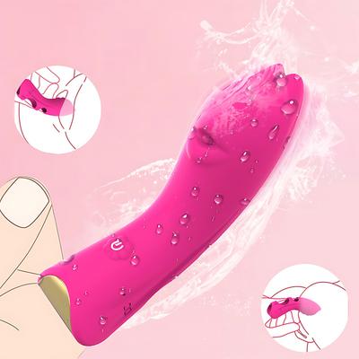 Kočičí Prstový Vibrátor 10 Rychlostí Vibrační Prst Sexuální Hračka pro Ženy, Stimulátor G-bodu a Klitorisu, Mini Vibrátor Přenosný Sexuální Hračky pro Páry, Sexuální Hračky pro Dospělé
