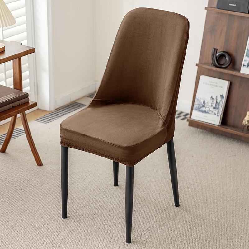 1/2/4Pc Solid Colour Curved Chair Cover Semi-circular Elastic Summer Chair Cover Chair Cushion Set Backrest Cover for Home