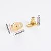4PCS Droop Resistant Earring Backs Heart Lifters For Heavy Earrings Secure Locking Design Sturdy Copper Material