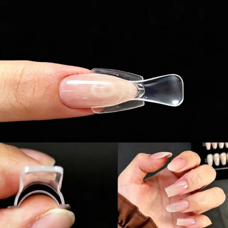 Dual-Form Nail Forms 120/240Pcs Time Saving Nail Extension Tools for Home DIY Manicure Professional Nail Salon