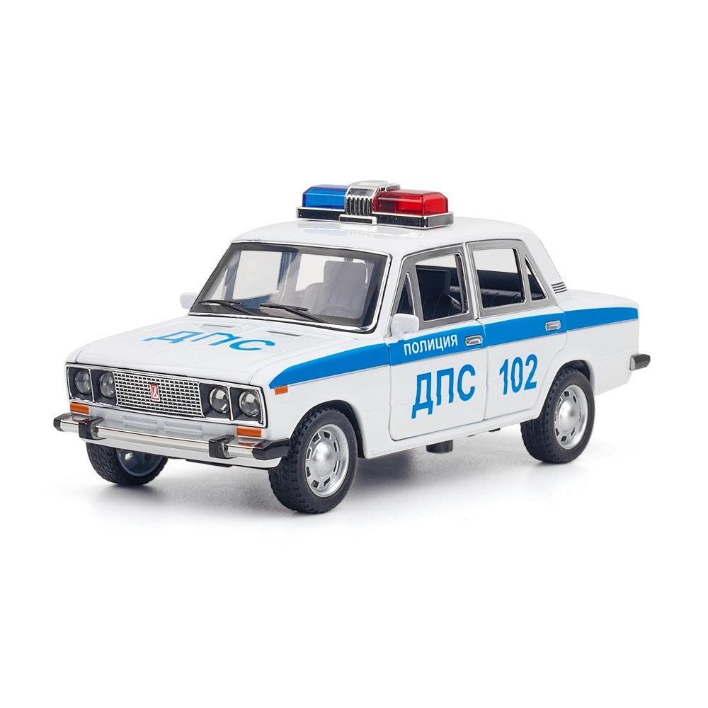 1/24 Russische LADA 2106 Legierungsauto Druckguss Spielzeugauto Modell Ton und Licht Kinderspielzeug Sammlerstücke Geburtstagsgeschenk