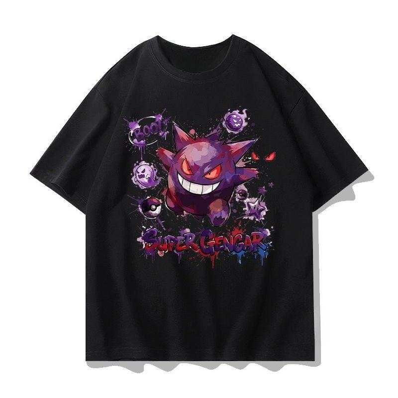 New Summer Pokmon Tshirt Casual Printed Shortsleeved Shirt Fashionable Street Style Top Suitable For Both Unisex And Unisex