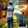 Stylish and cool golf headcover with large number Prevents with the correct club PU material design. mix-ups number. Waterproof, high-quality (Black,