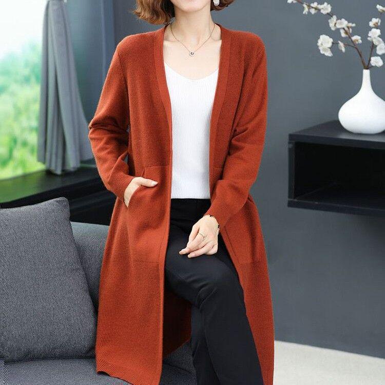 Women's Plus Size Knit Cardigan Shawl Coat - Stylish Spring/Autumn Outerwear