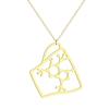 Kintal exquisite stainless steel Caffeine Molecule necklace Coffee Cup pendant Chemistry jewelry Christma gift girlfriend