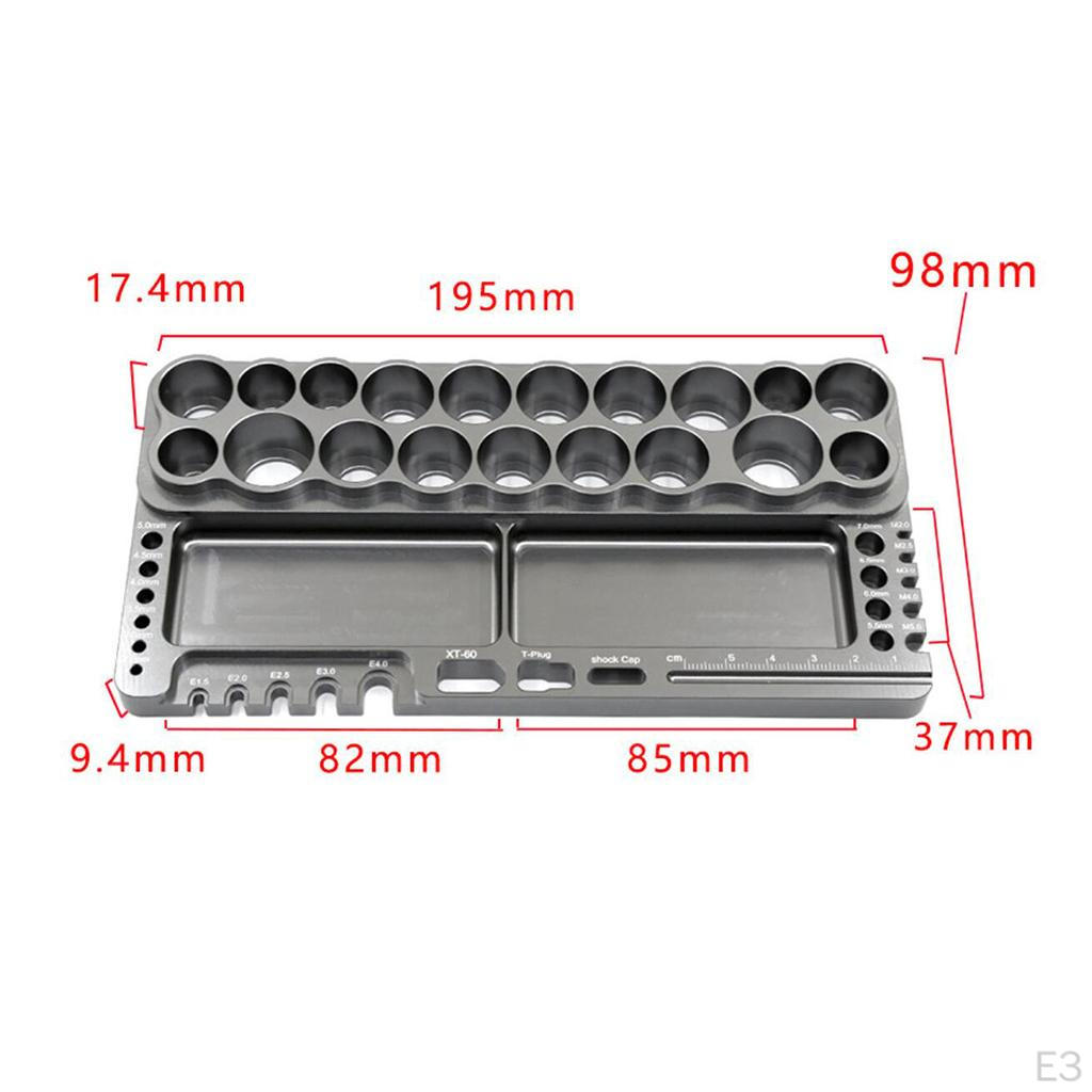 Alloy RC Tools Holder Screwdriver Organizer Base Scissors Pliers Shelf for Model DIY