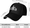 Jesus The Way The Truth The Life Cross Christian Baseball Cap Polyester Adjustable Casual Sports Hat