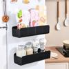 1/2 Pair  Refrigerator Magnetic Storage Rack Tissue Rack Punch-free Removable Kitchen Sundries Organizer Refrigerator Side Shelf