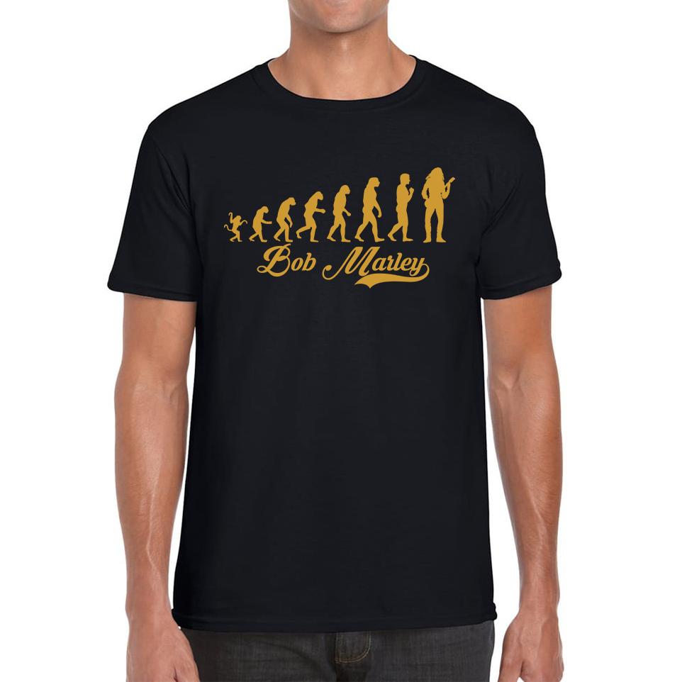Bob Marley Human Evolution Mens T Shirt Womens Tops Tees XL
