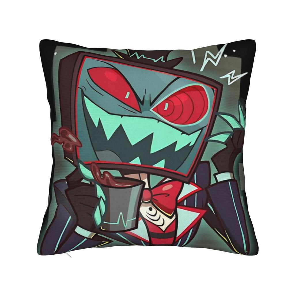 Pillow Case Hazbins Hotels Alastor The Radio Demon Soft Pillow Cover For Sofa Bedroom Home Decor Funny Pillowcases