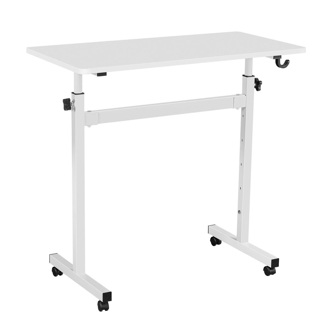 VEVOR Standing Desk, Adjustable Height Mobile Stand Up Desk with Lockable Casters