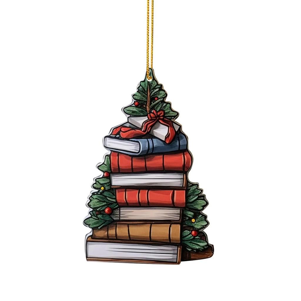 

Акриловая Книга Красочное Украшение Рождественской Елки Восхитительный Мультяшный Декор Машины Подвесной 2