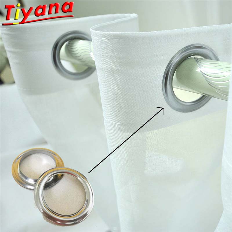 Groothandel Oogjes Gordijnringen Gordijn Ringoog Top Zilvergrijs Metalen Ring Kop Gordijn Accessoires Te Monteren Met Een Pers *VT 60 Pairs