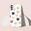 Water droplet cat silver plated glass phone case suitable for Samsung Galaxy S26 S25 S24 S22 S21 S20 FE/Ultra/Plus anti fall