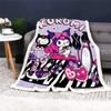 Kuromi Cartoon Blanket Custom Kawaii Fluffy Modern Winter Plush Furry Children Printed Reactive Printing And Throws