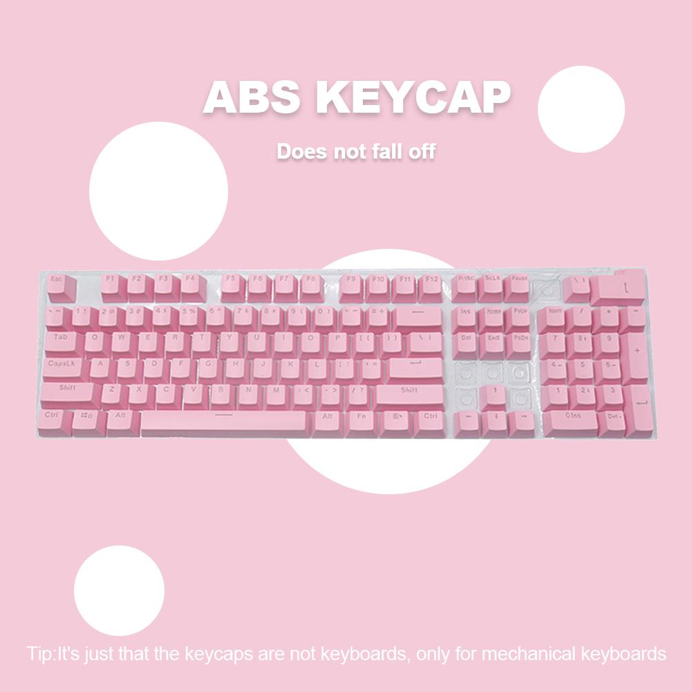 104pcs ABS Universal Mechanical Keyboard Keycaps Desktop Computer Ergonomic Blank Keycaps For Cherry MX Mechanical Keyboard Repl