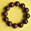 India Sandalwood & Tiger Stripe Prayer Beads Bracelet - 20 Bead Rosary for Men