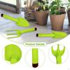 3 Pieces Kids Gardening Tools Includes Shovels Rake for Boys Girls Compact Accessories Lightweight
