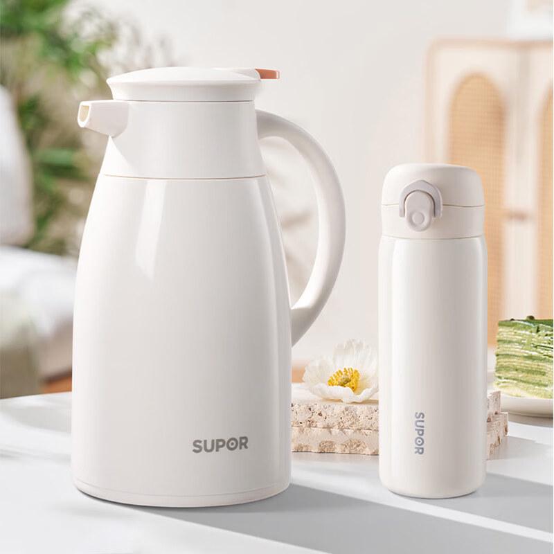 Supor Large Capacity Insulated Pot & Cup Set