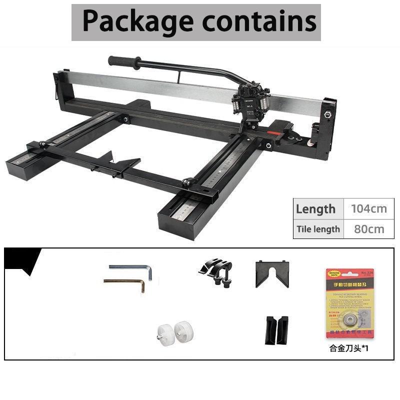 800MM Ceramic Tile Cutter Push Knife Manual High Precision MarbleTile Cutting Machine With Infrared Laser Positioning