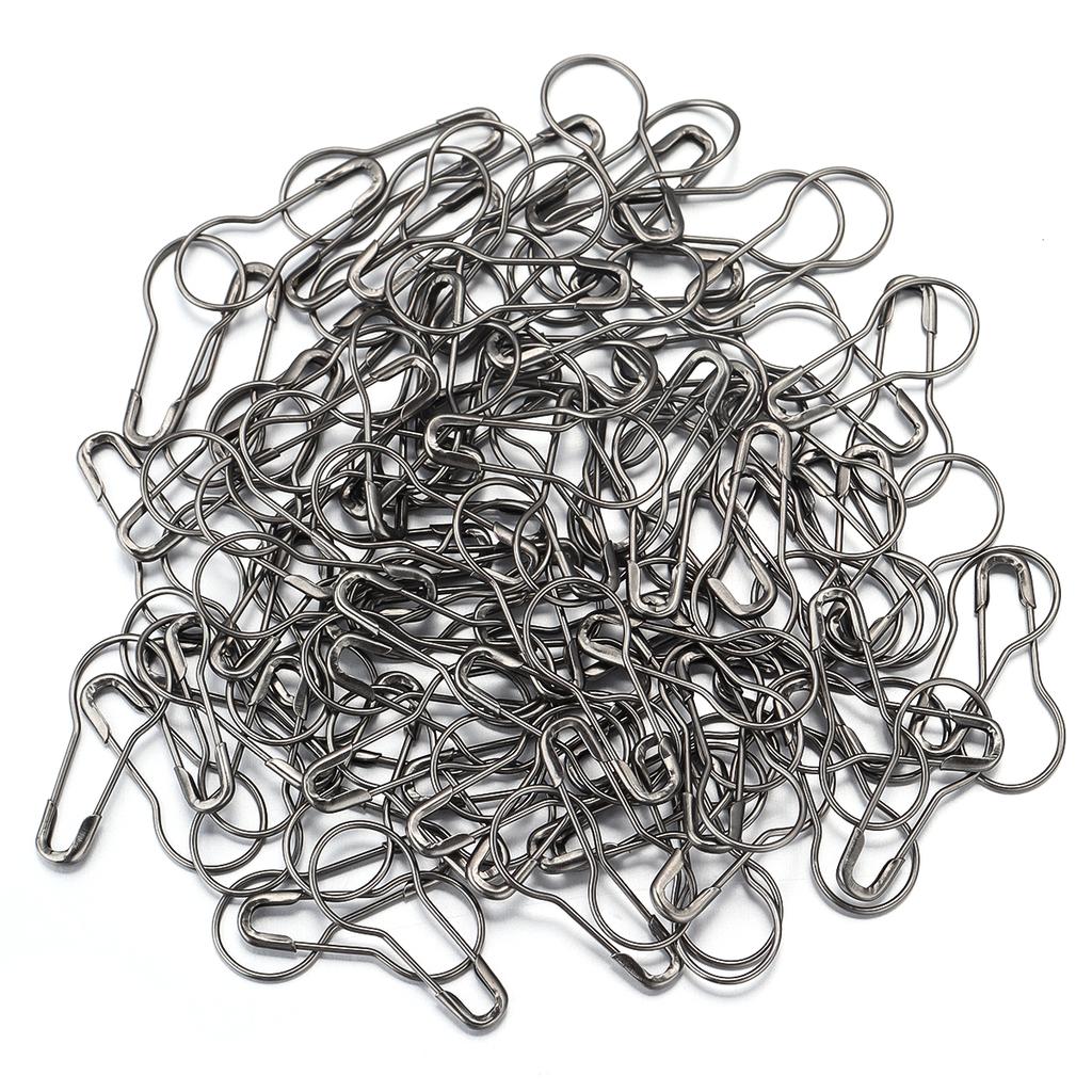 200Pcs Colorful Safety Pins Metal Gourd Pear Shape Locking Knitting Marker Tag Pins For Crafts Garment Brooch Sewing Pins Tools