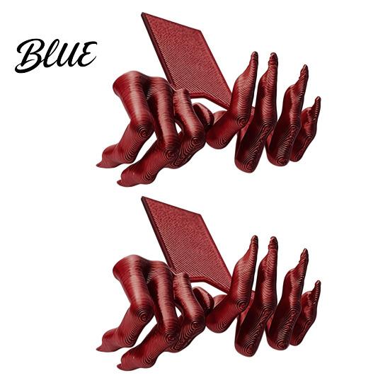 Halloween Lesezeichen Gotische Gruselige Dämonen Klaue Lesezeichen 3D Gedruckte Gruselige Form Hand für Buchliebhaber Bücherregal Dekor