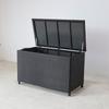 Modern Design Outdoor Deck Storage Box Durable Wicker with Aluminum Frame All Weather Garden Furniture Patio Lockers