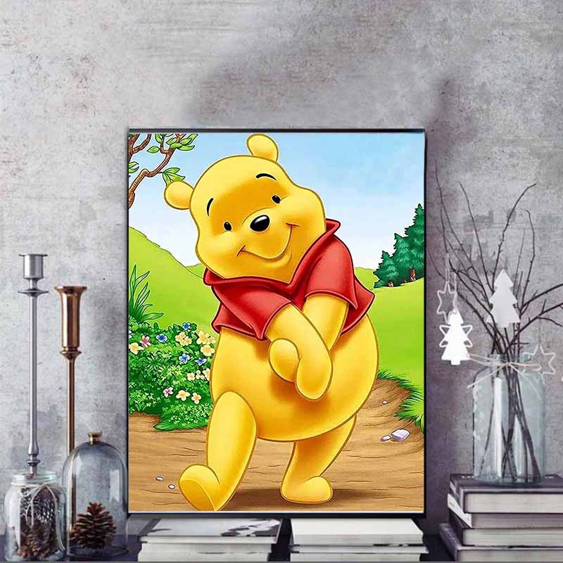 Disney Diamond Painting Winnie The Pooh 5D DIY Rhinestone Diamond Embroidery Cross Stitch Home and Wedding Decorations